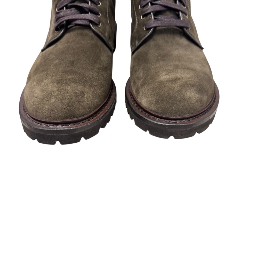 Allen Edmonds Higgins Waterproof Lug Sole Boot in Loden Suede Army Green 10.5 - Picture 6 of 11